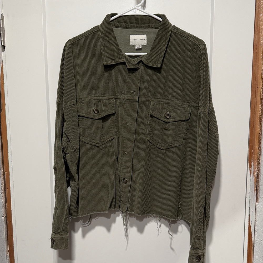 American Eagle Outfitters Olive Utility Jacket